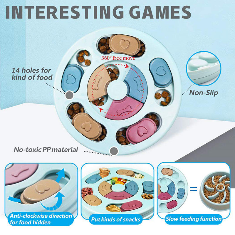 Puzzled Interactive Feeding Bowl for Dogs Puzzled Interactive Feeding Bowl for Dogs