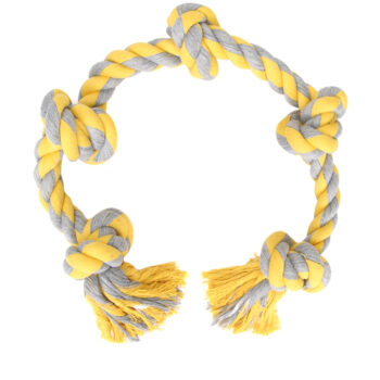 Knitted Colorful Knots Gnawing Toy