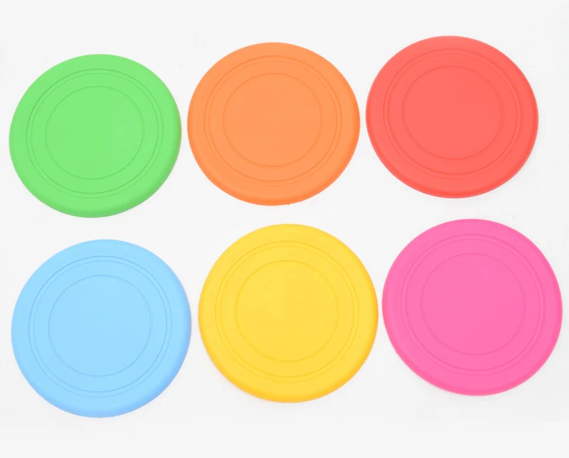 Colorful Silicone Flying Disk Dog Toy Colorful Silicone Flying Disk Dog Toy