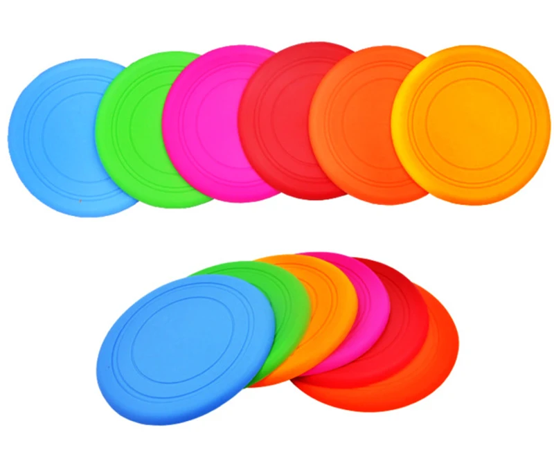 Colorful Silicone Flying Disk Dog Toy Colorful Silicone Flying Disk Dog Toy